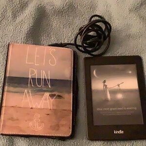 Amazon Kindle with Black Cover